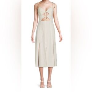 Cult Gia Elegant Cream Midi Dress